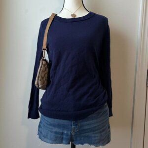 J.Crew Navy Blue Sweater - 100% Merino Wool